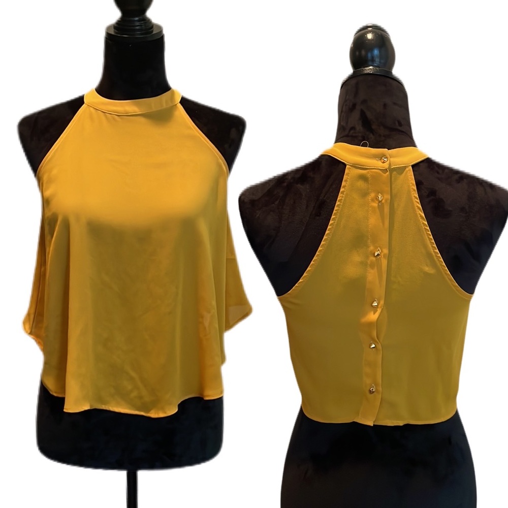 STUDIO F, Muted Yellow, Crop Top